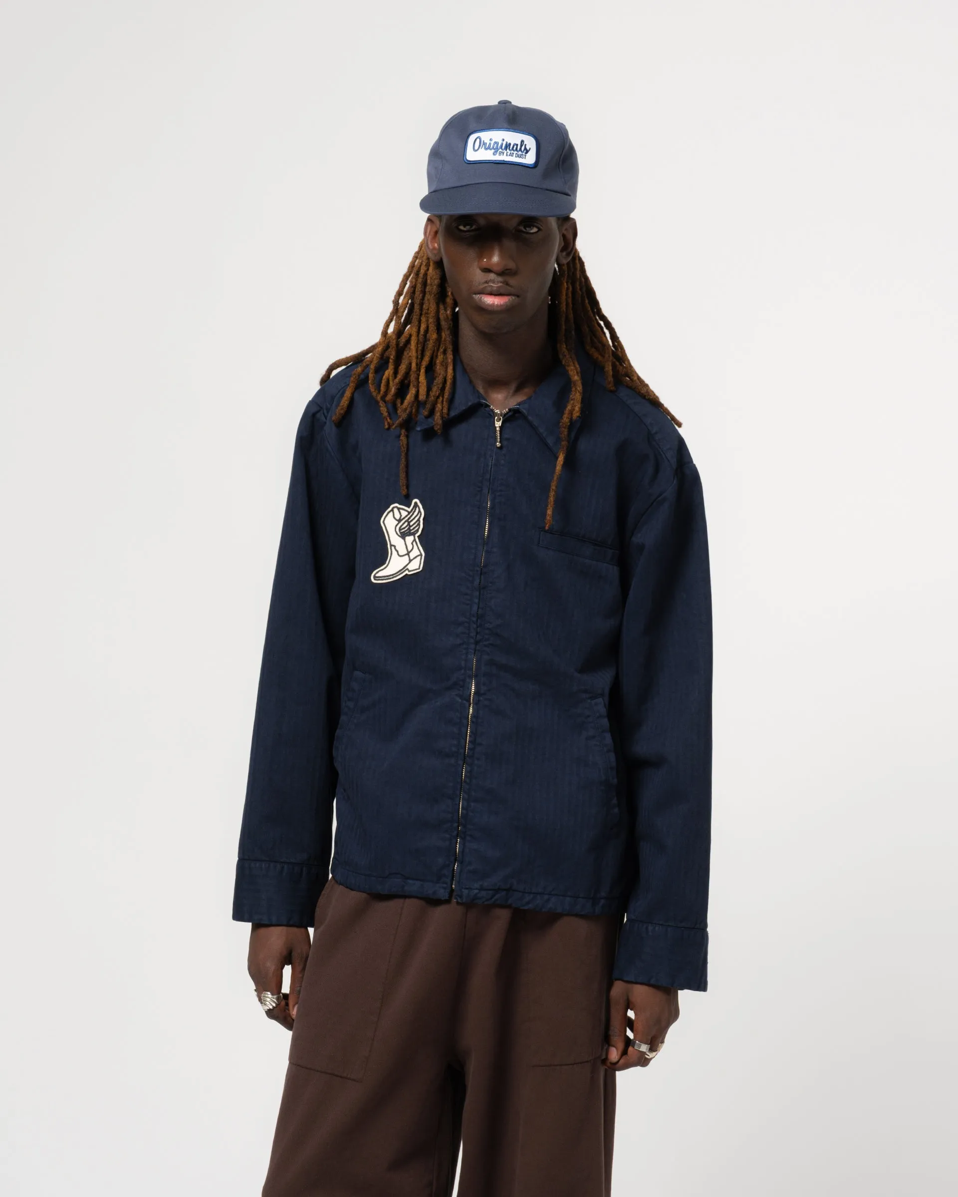Union Jacket Chevron Inda Blue sold by Eat Dust