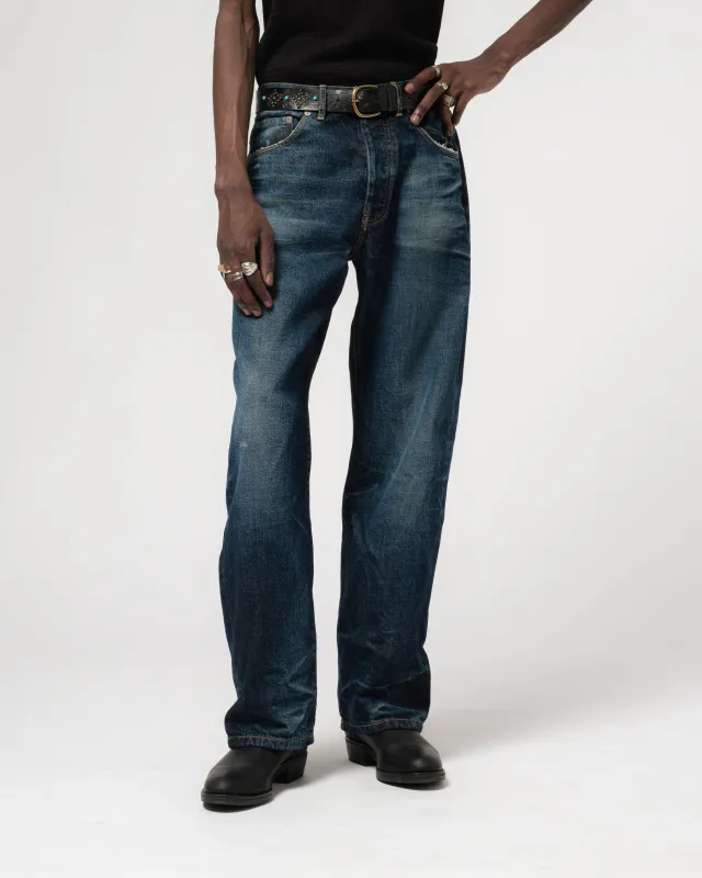 Fit 36 El Heavy Selvedge Denim Indigo Worn Out made by Eat Dust