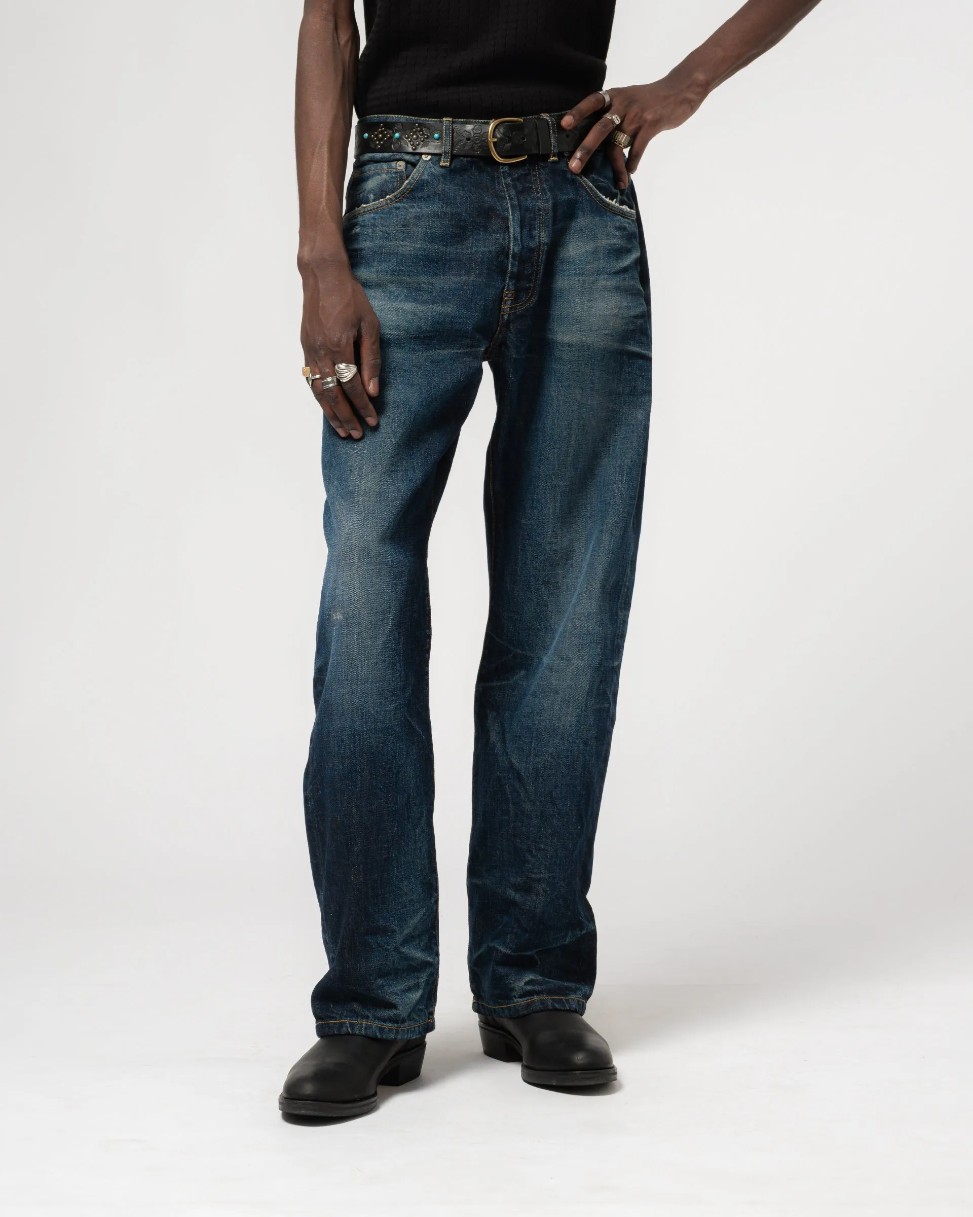 Fit 36 El Heavy Selvedge Denim Indigo Worn Out sold by Eat Dust