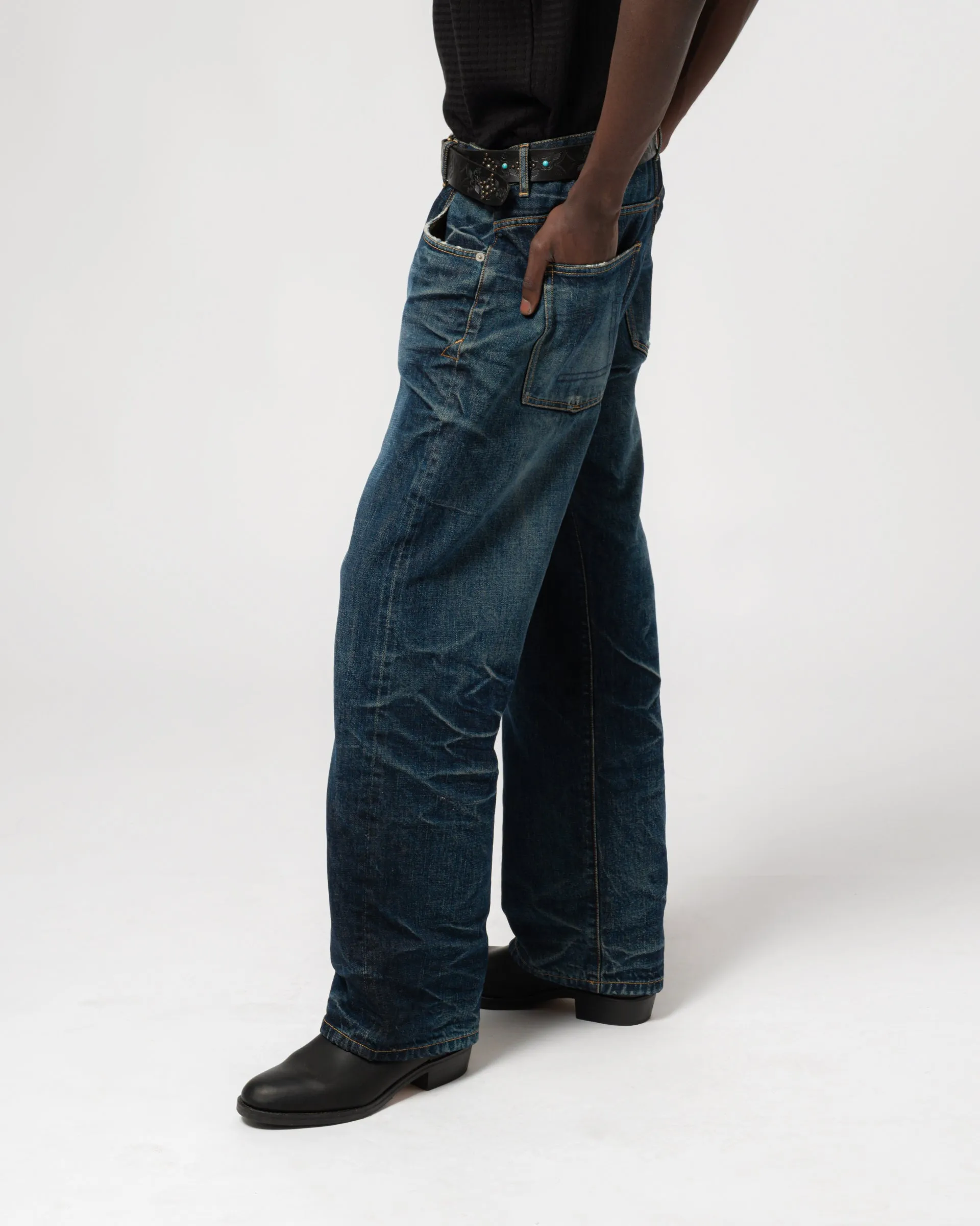Fit 36 El Heavy Selvedge Denim Indigo Worn Out sold by Eat Dust product image thumbnail 3