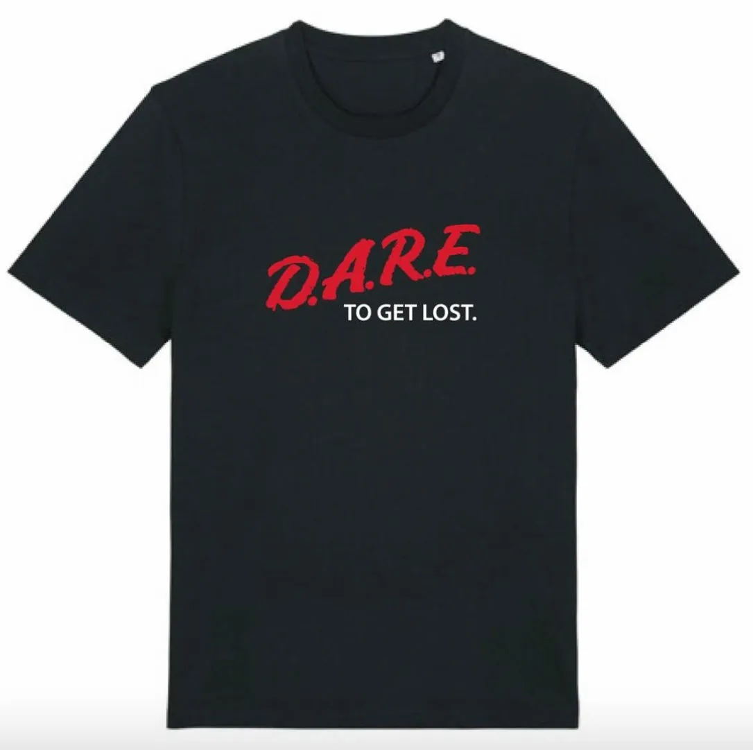 Get Lost Running Club International D.A.R.E. Tee Black sold by Eat Dust