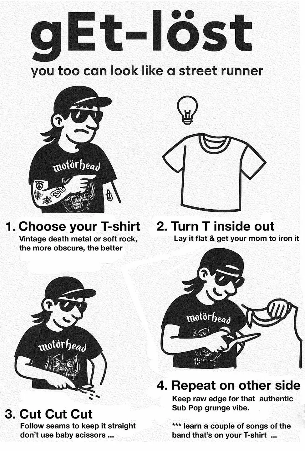 Get Lost Running Club International D.A.R.E. Tee Black sold by Eat Dust product image thumbnail 2