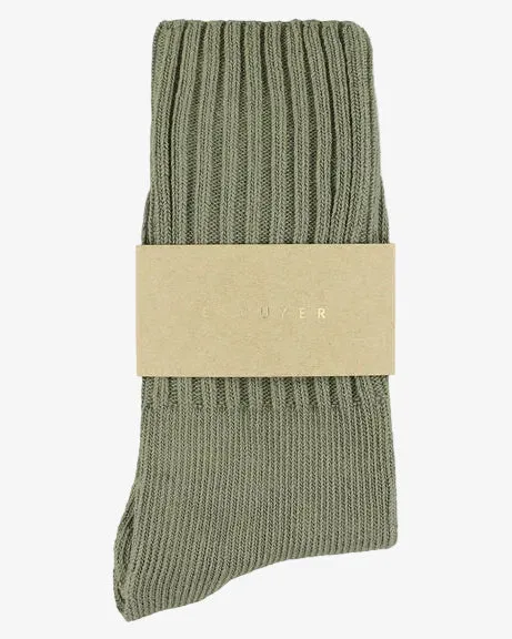 Escuyer Women's Crew Socks Light Khaki sold by Eat Dust product image thumbnail 2