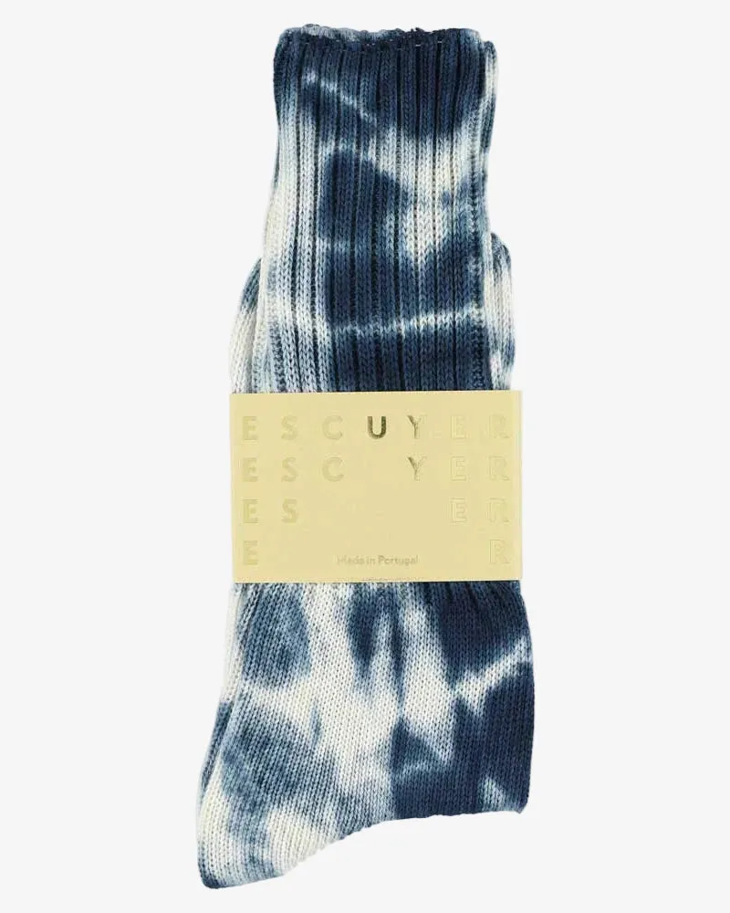Escuyer Tie Dye Socks White/Graphite sold by Eat Dust product image thumbnail 2
