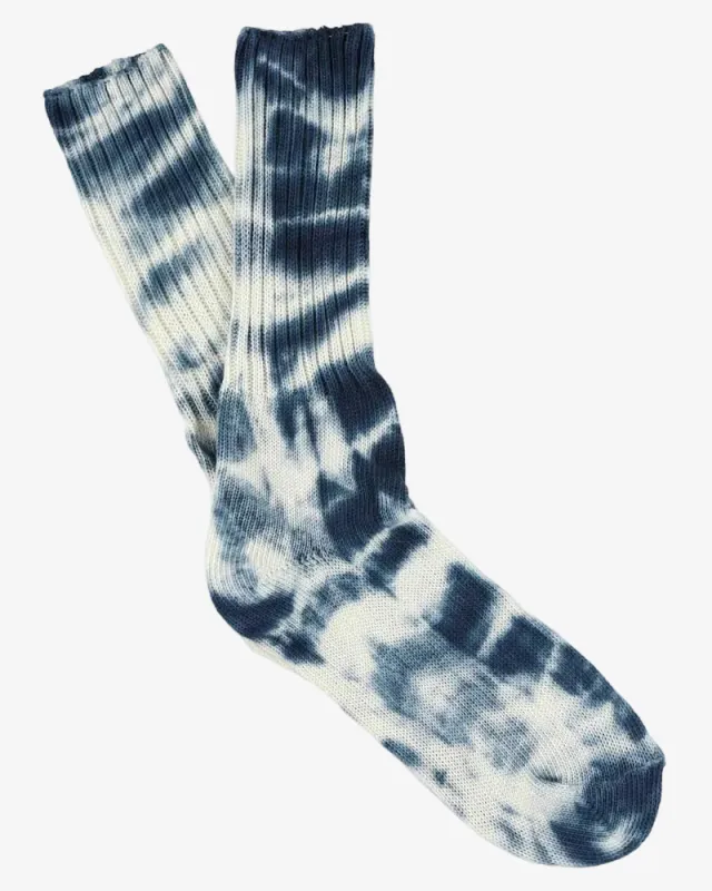 Escuyer Tie Dye Socks White/Graphite made by Escuyer