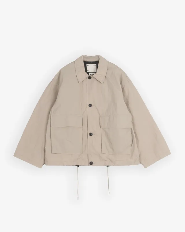 Cove Jacket Fuji Nylon Oyster made by Eat Dust