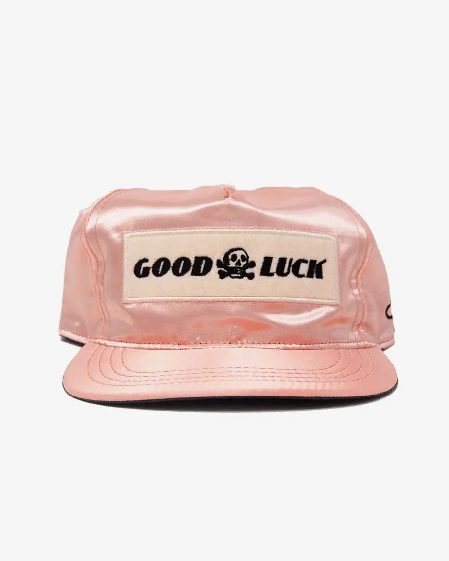 T.A.C Good Luck Satin Snapback Peach sold by Eat Dust