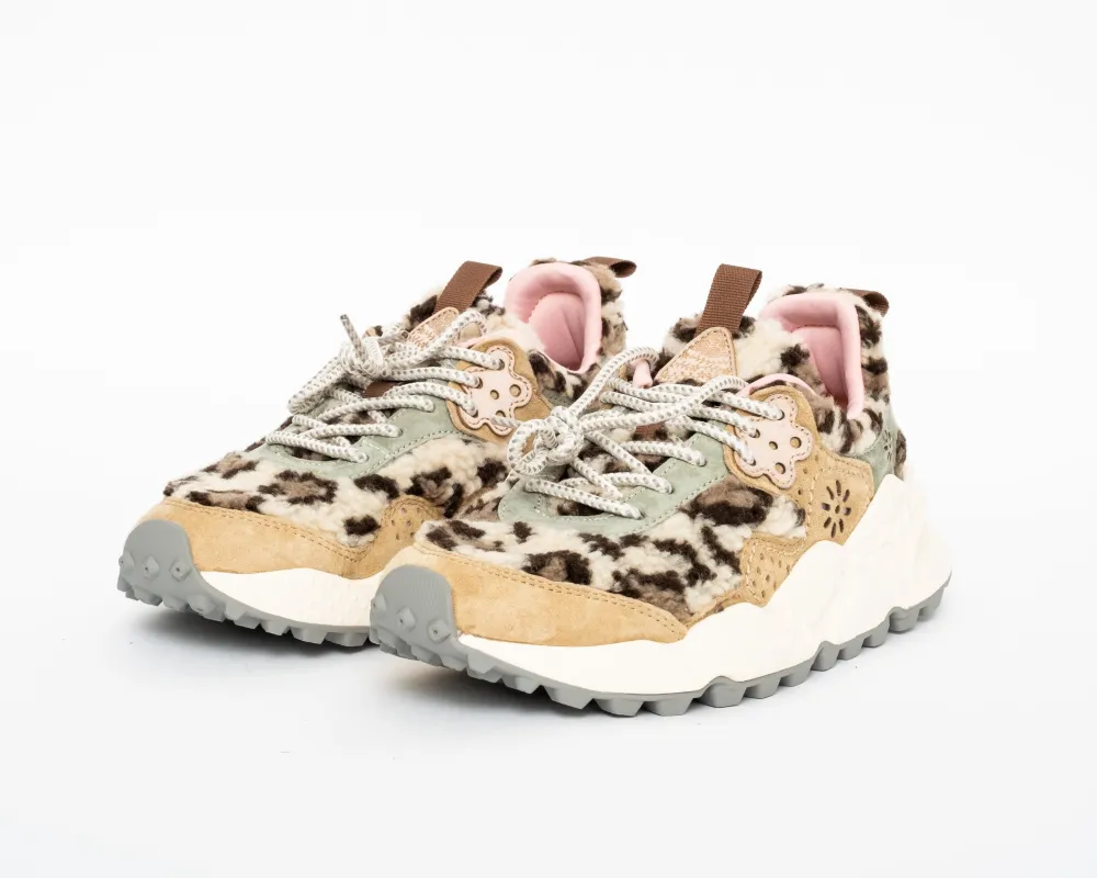 Flower Mountain Kotetsu - Suede/Teddy / Beige Army Brown (Woman) made by Flower Mountain