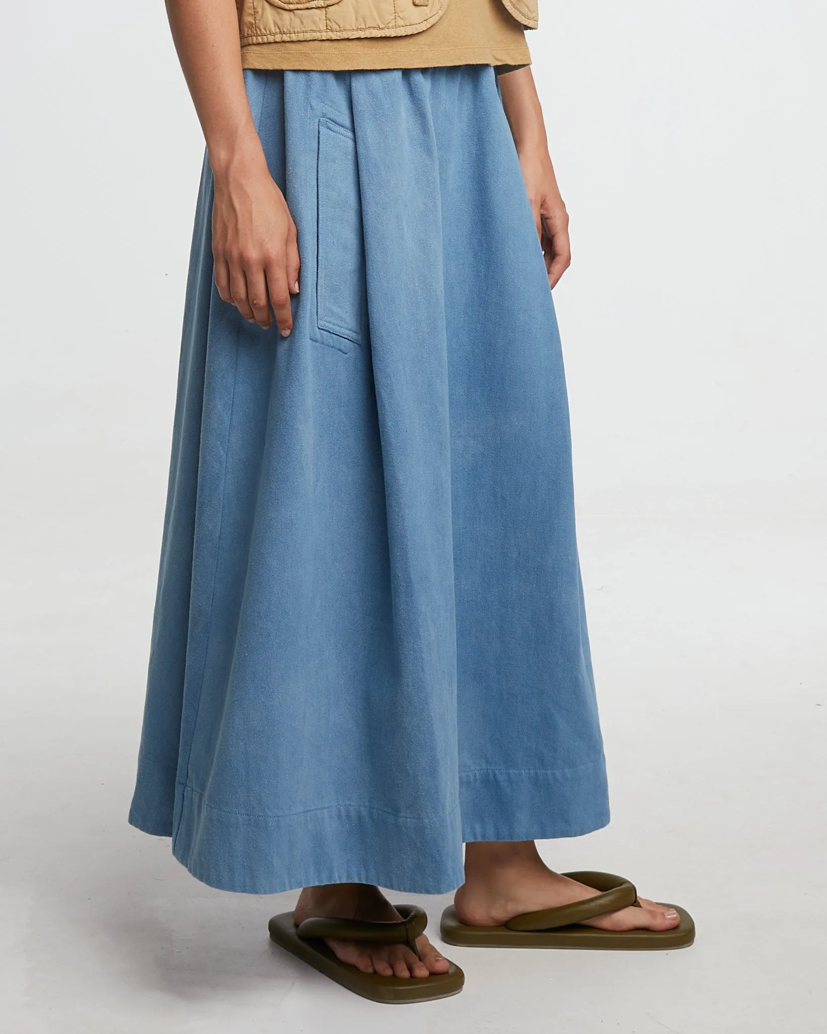 G.o.D Meadow Skirt Acid Denim Blue sold by Eat Dust product image thumbnail 2