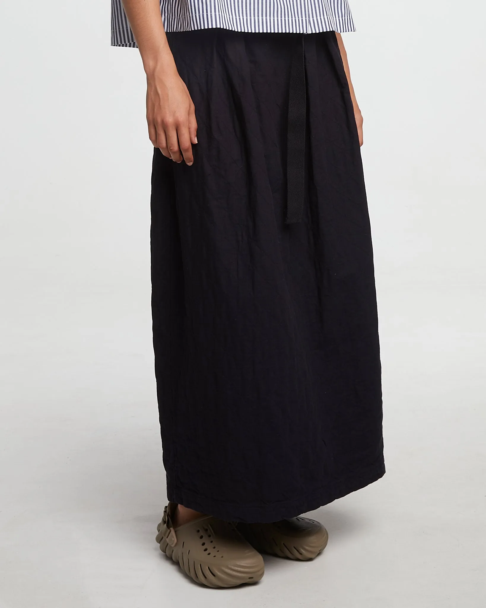G.o.D Tulip Skirt Mighty Cotton Dark navy sold by Eat Dust