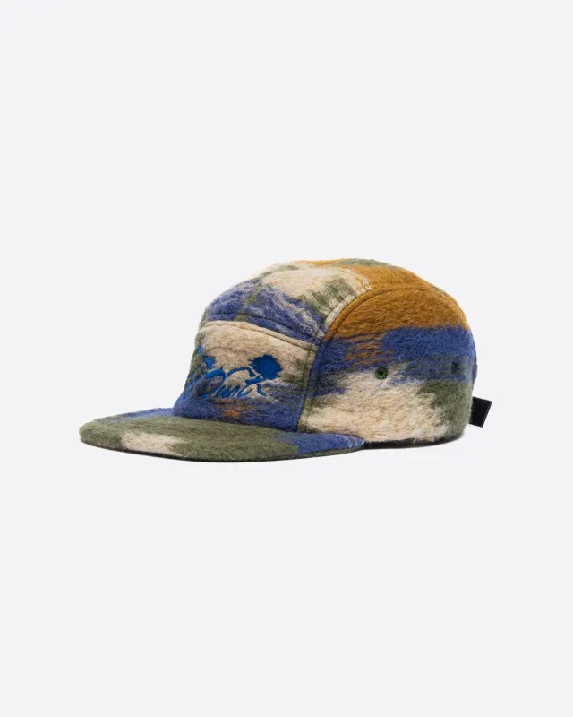 Cap Desert Wool Green/Blue/Beige made by Eat Dust