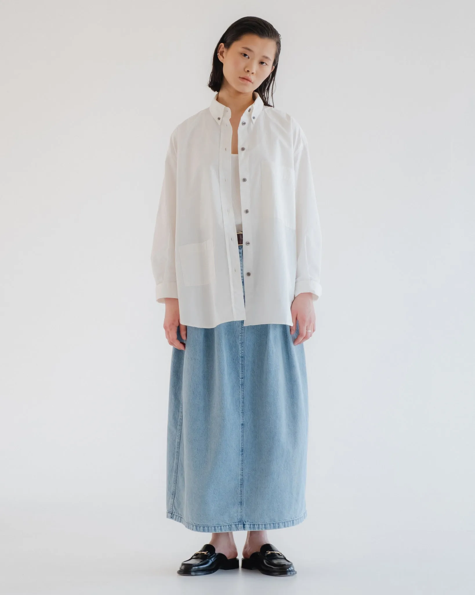 G.o.D Bulb Skirt Salt Lake Denim Blue sold by Eat Dust product image thumbnail 3