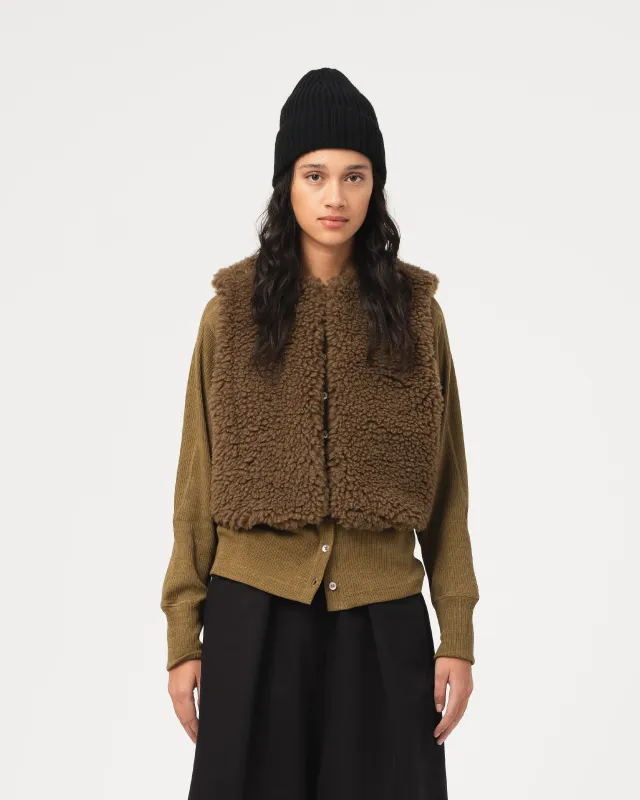 G.o.D Peak Vest Makalu Fur Shitake made by Eat Dust
