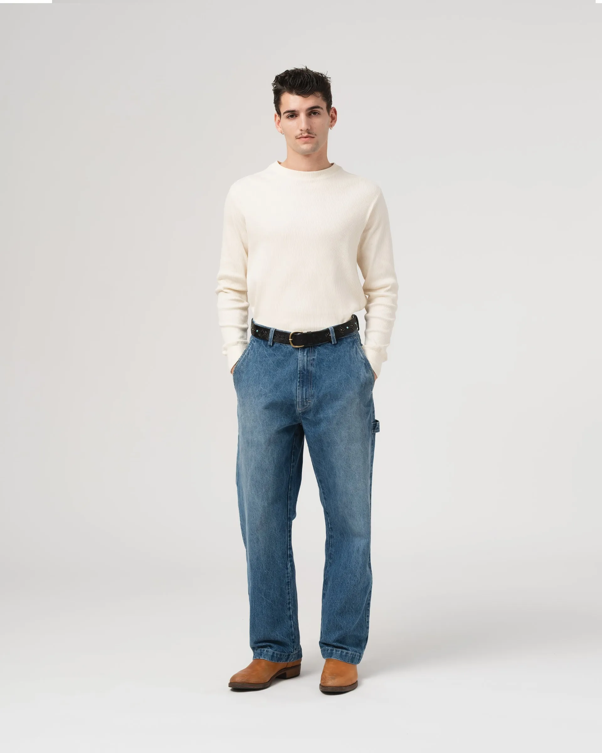 Oakland Chino 15Oz Denim Indigo sold by Eat Dust product image thumbnail 2