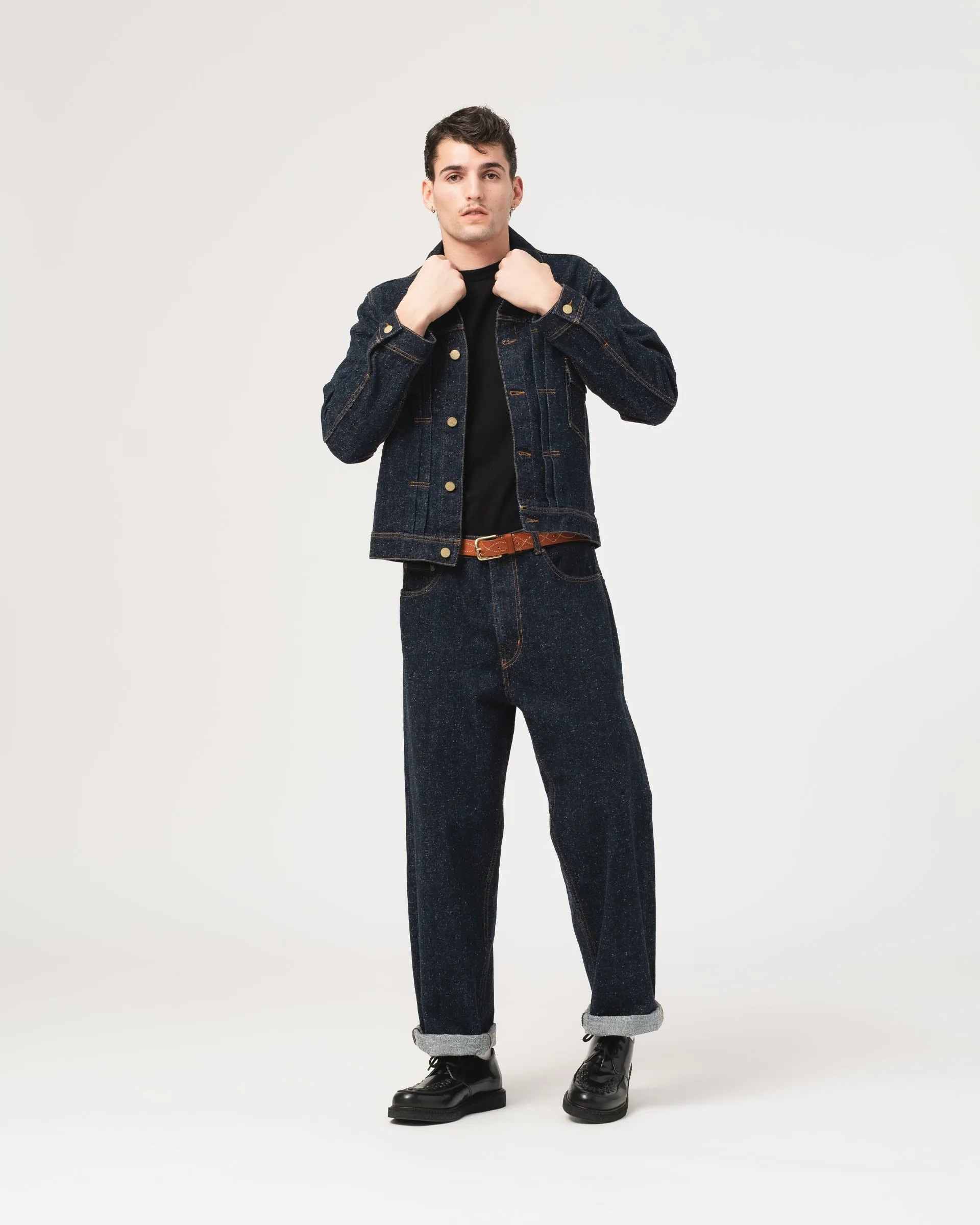 Type Dust 1 Jacket Neppy Denim Indigo sold by Eat Dust product image thumbnail 2