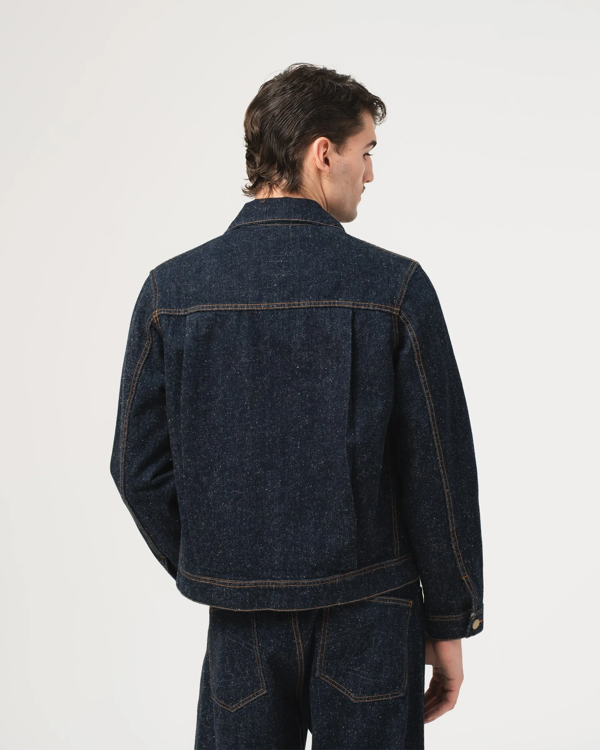 Type Dust 1 Jacket Neppy Denim Indigo sold by Eat Dust product image thumbnail 4