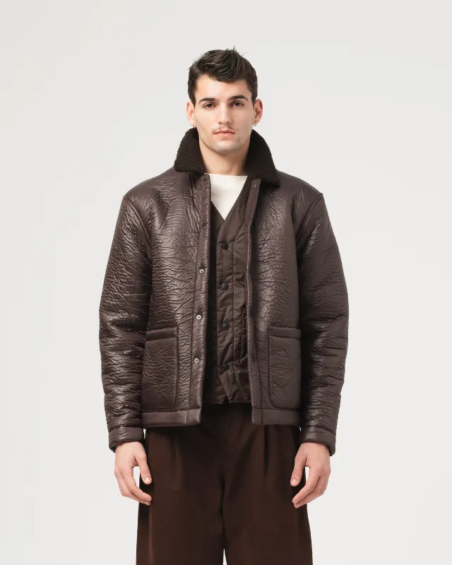 Sonora Jacket Piumono Nylon Brown made by Eat Dust