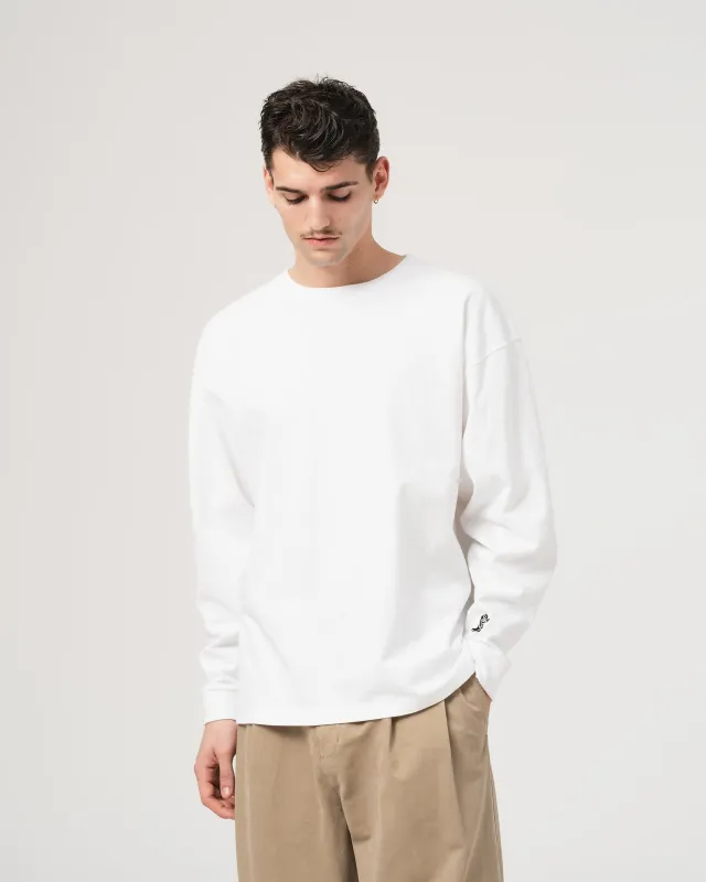 Baseball T Heavy Open End Jersey White made by Eat Dust