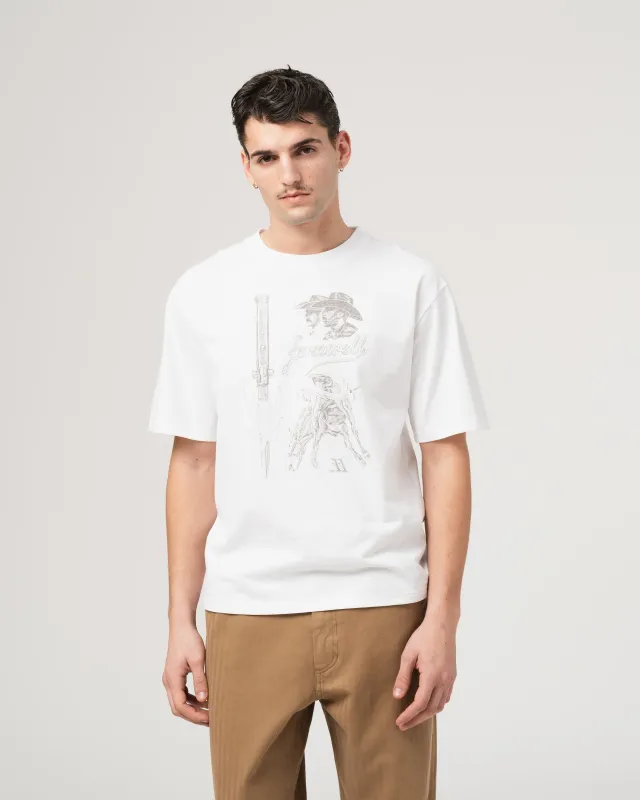 Farewell T Basic Jersey White made by Eat Dust