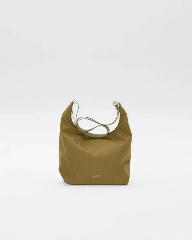 GRID Shoulder Bag Mini Olive made by SANDQVIST