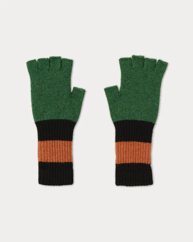 JG Fingerless Gloves Asparagus made by Jo Gordon