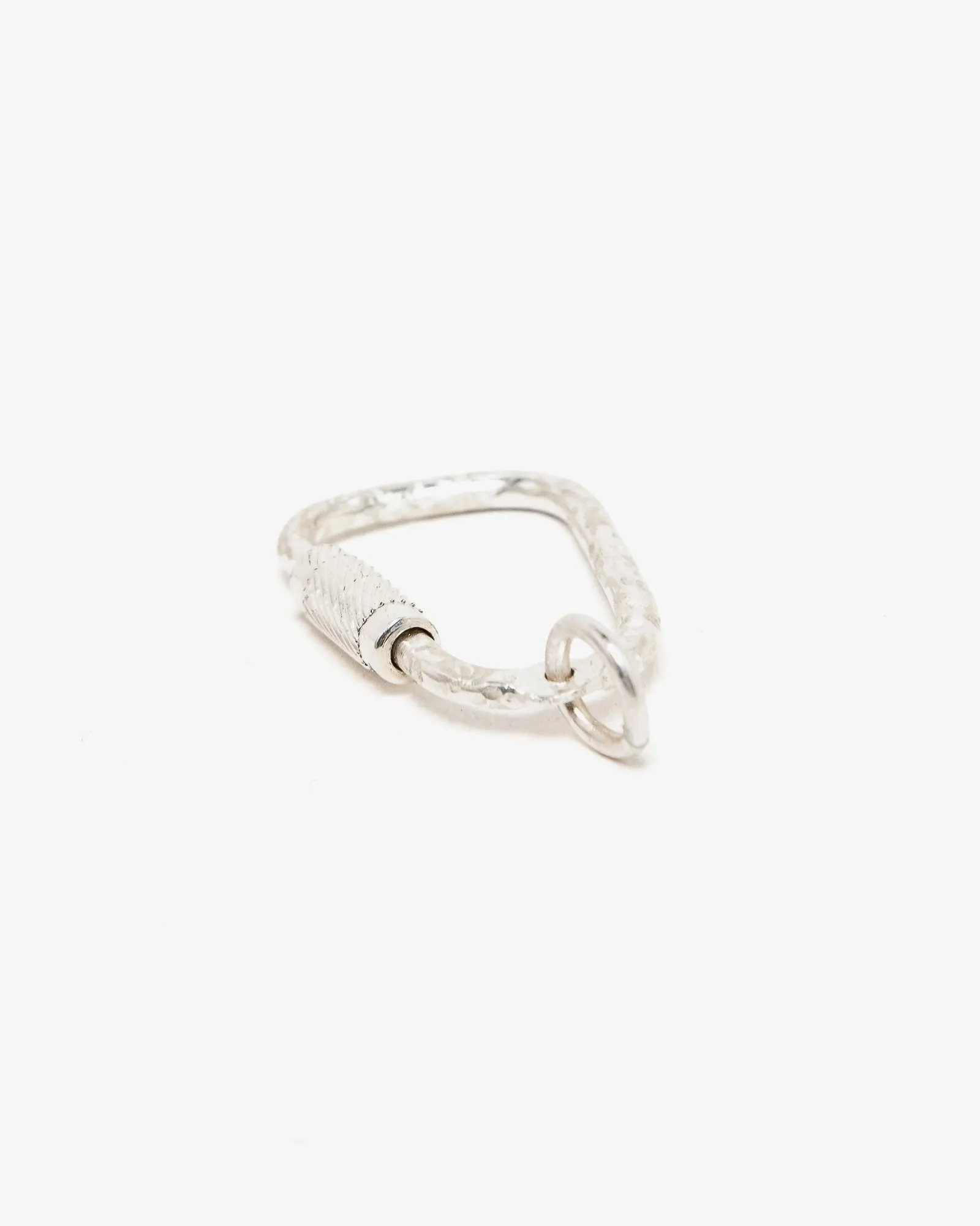 Sara Roegiers Textured Key Ring 925 Silver sold by Eat Dust product image thumbnail 2