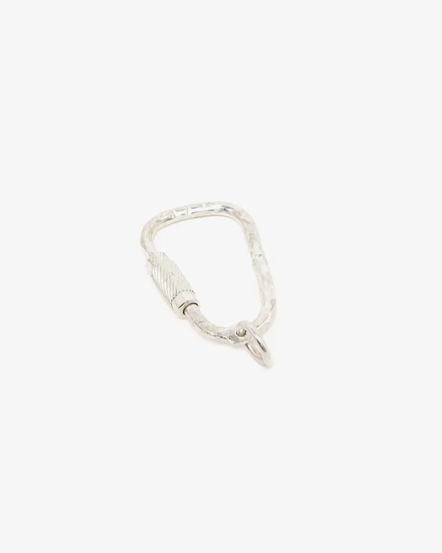 Sara Roegiers Textured Key Ring 925 Silver made by Eat Dust