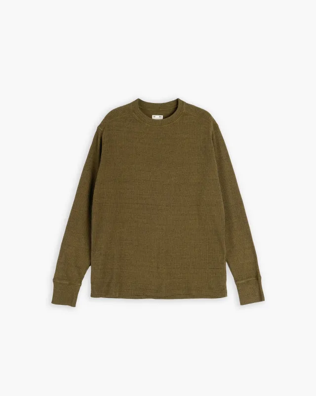 Thermal T Military Rib Olive made by Eat Dust
