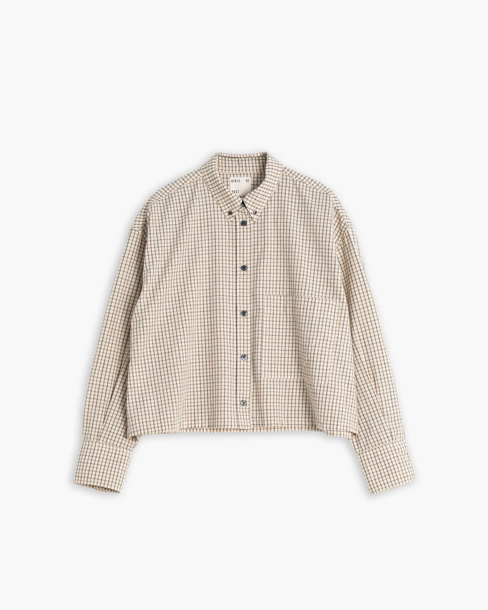 G.o.D Cubic Shirt Cantucci Check Wheat sold by Eat Dust product image thumbnail 3