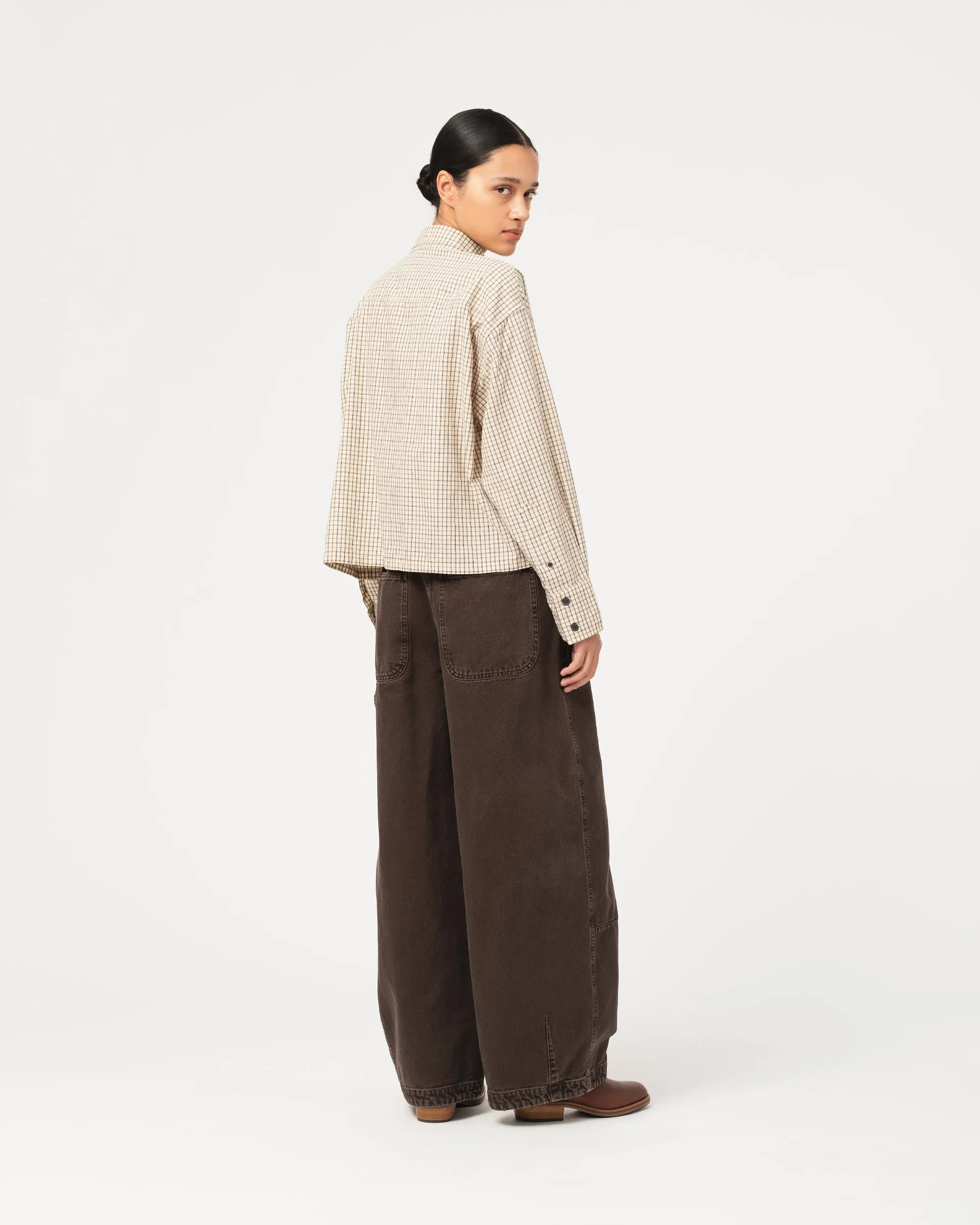 G.o.D Cubic Shirt Cantucci Check Wheat sold by Eat Dust product image thumbnail 5