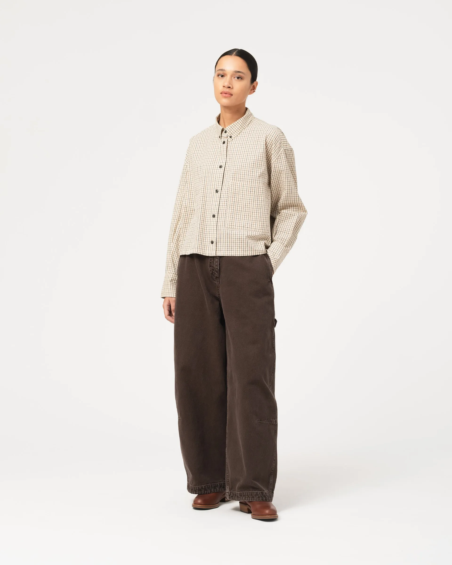 G.o.D Cubic Shirt Cantucci Check Wheat sold by Eat Dust product image thumbnail 2