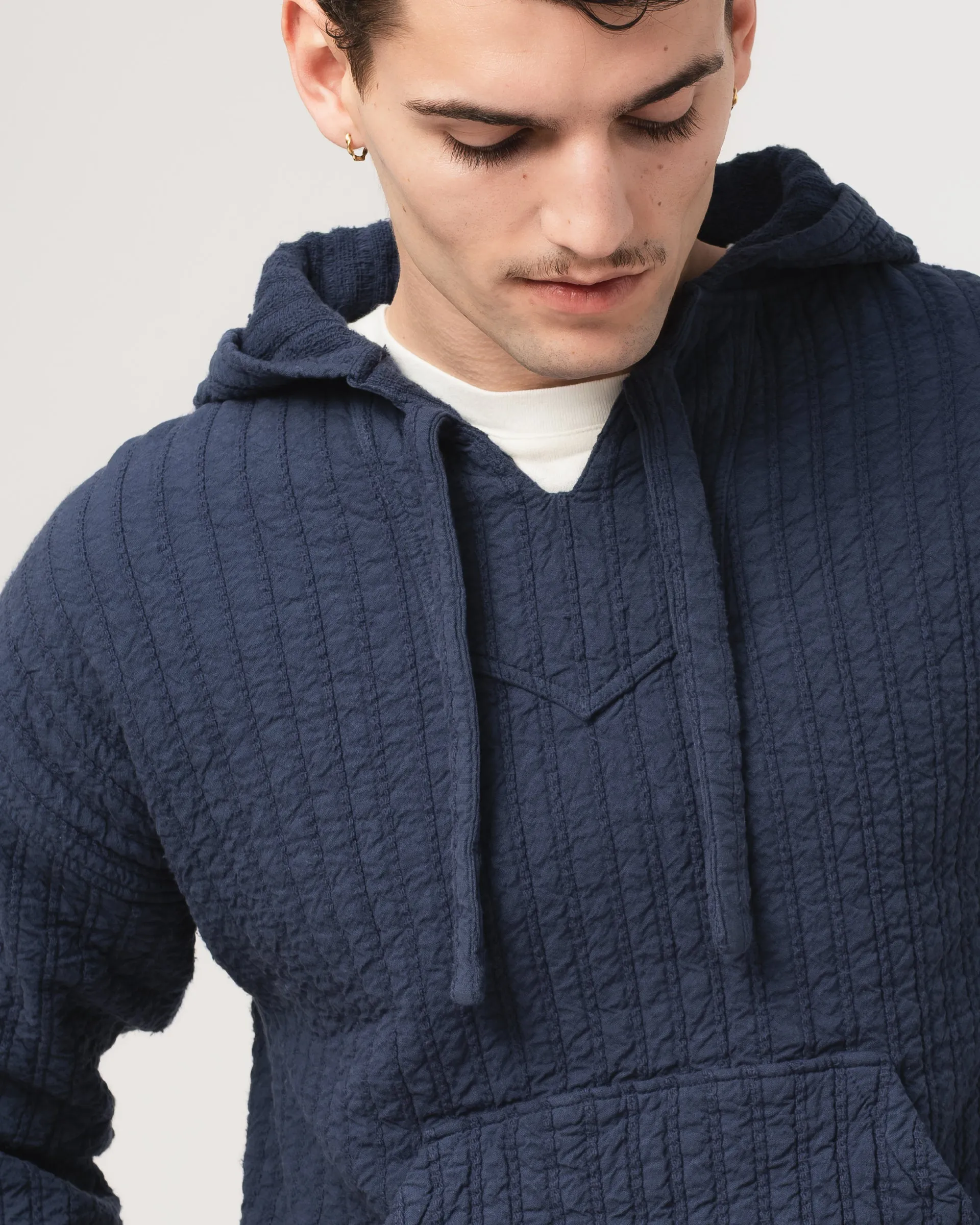 Baja Hoodie Dutton Jacquard Mood Indigo sold by Eat Dust product image thumbnail 5