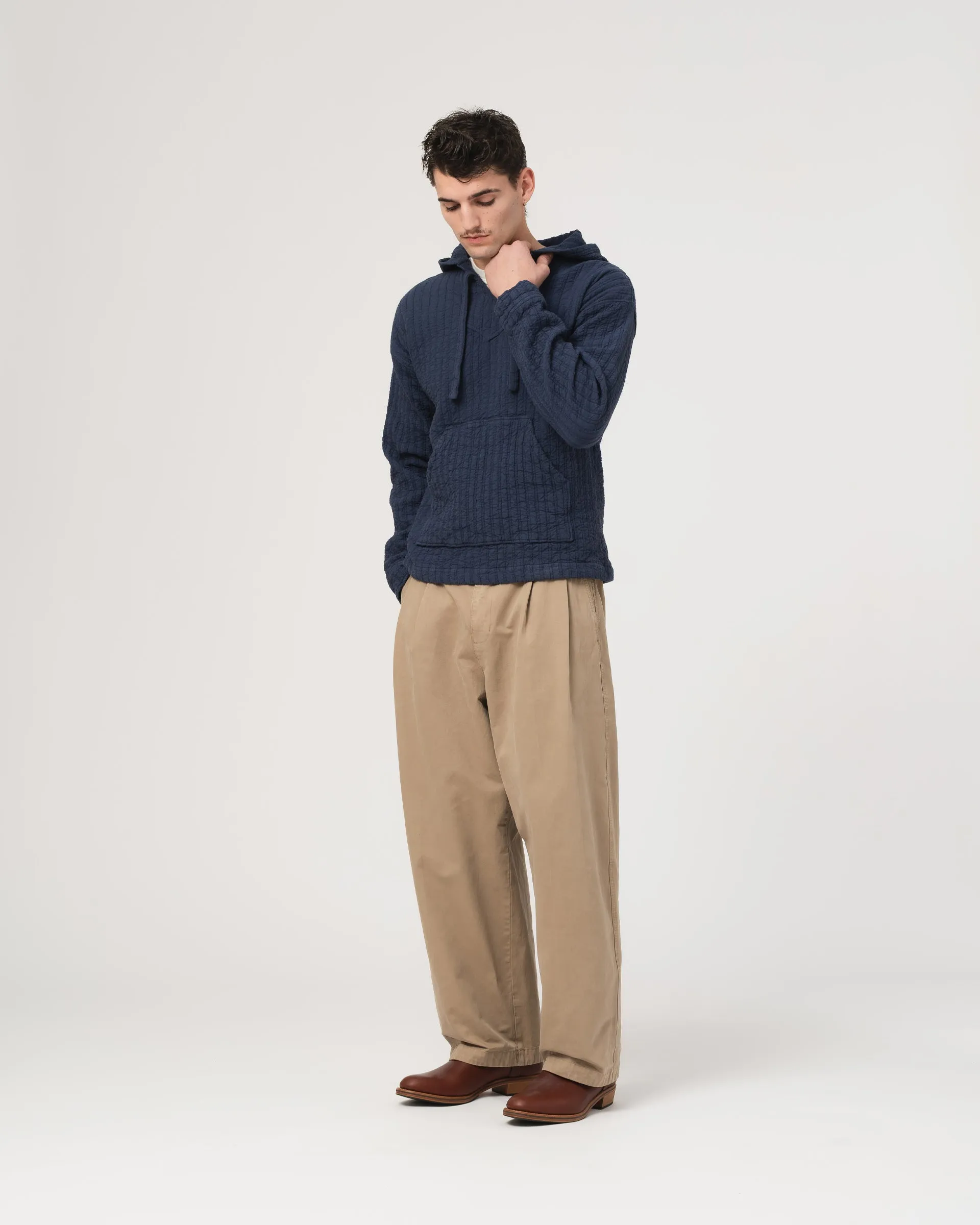 Baja Hoodie Dutton Jacquard Mood Indigo sold by Eat Dust product image thumbnail 2
