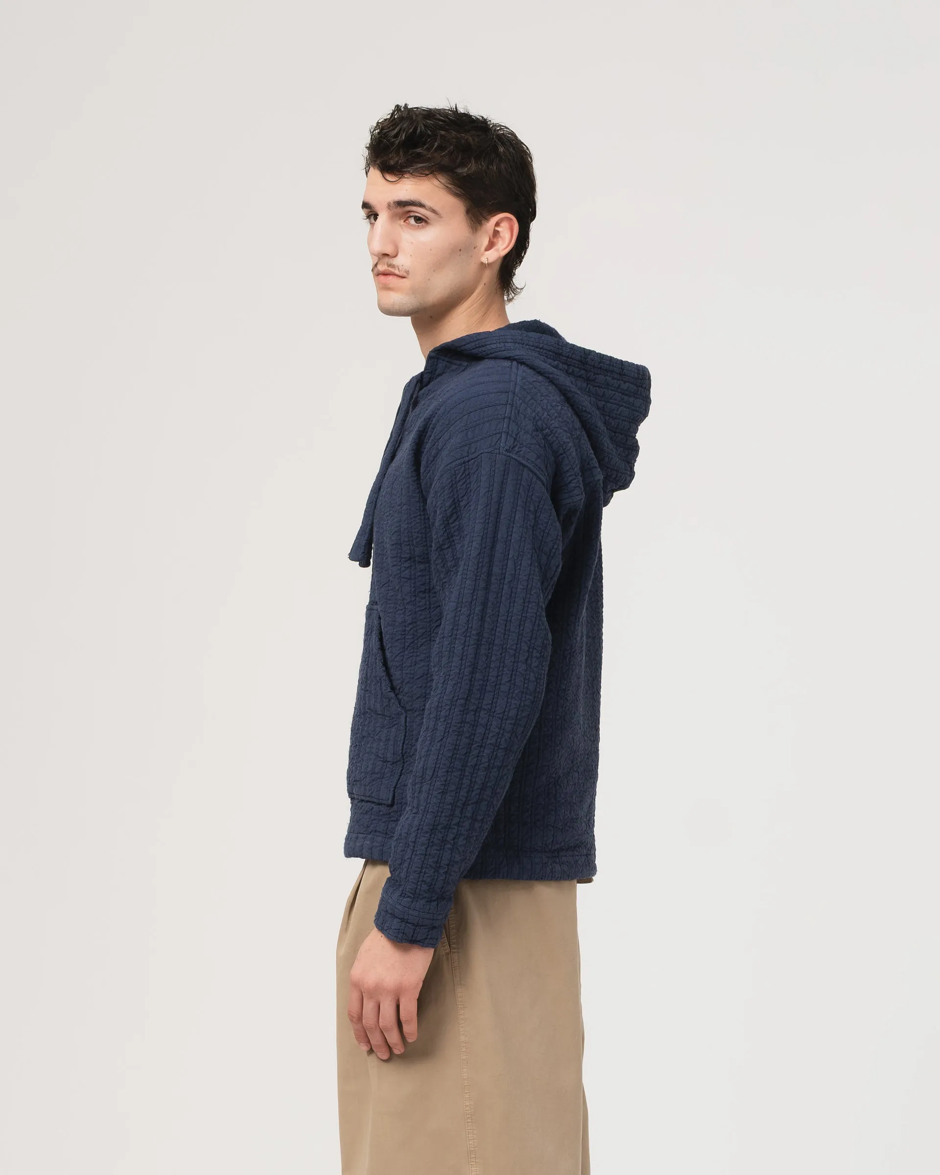 Baja Hoodie Dutton Jacquard Mood Indigo sold by Eat Dust product image thumbnail 4