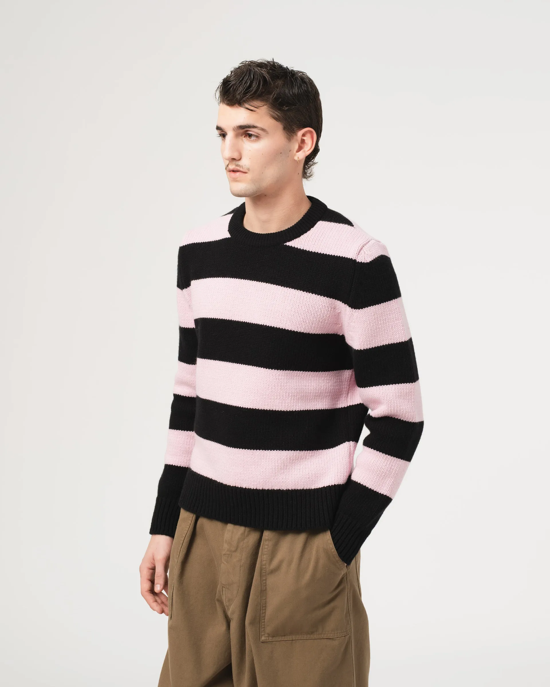 Club Sweater Delta Yarn Black/Pink Stripes sold by Eat Dust product image thumbnail 4