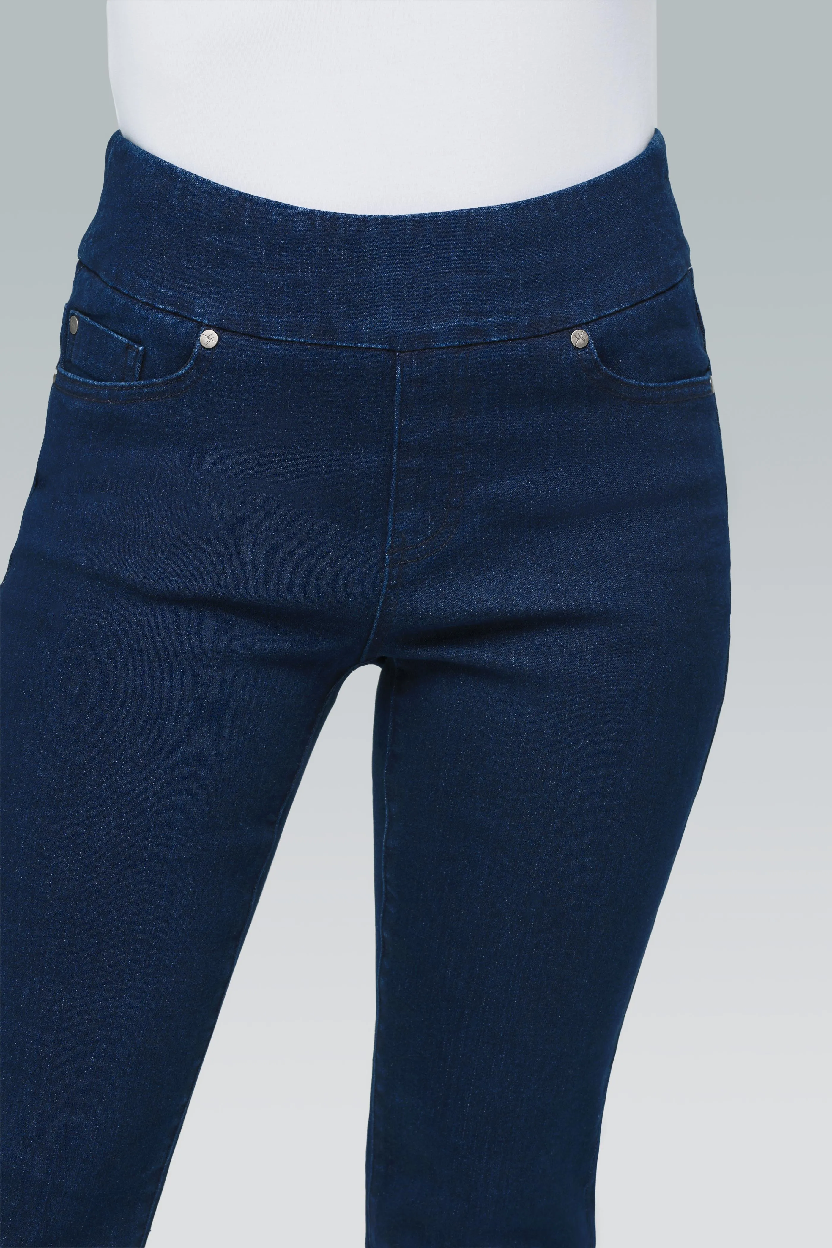 Straight Leg Pull-On High Rise Jeans sold by Blue Faithful product image thumbnail 3