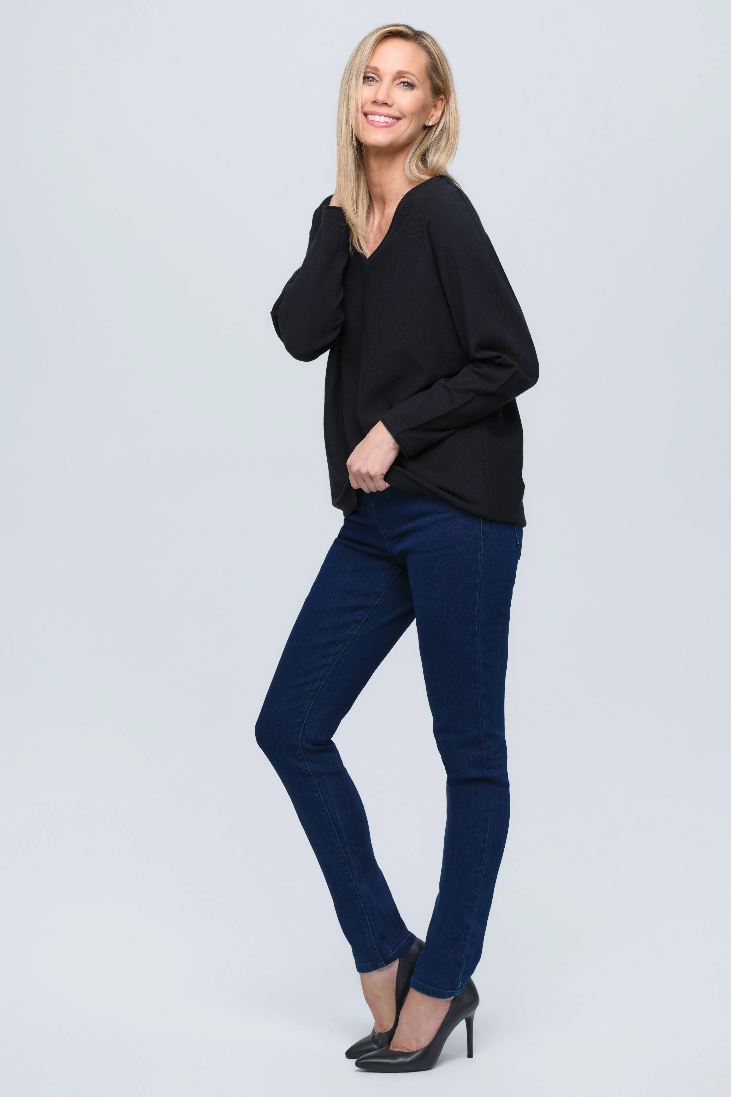 Classic V-Neck Knit Sweater sold by Blue Faithful product image thumbnail 4