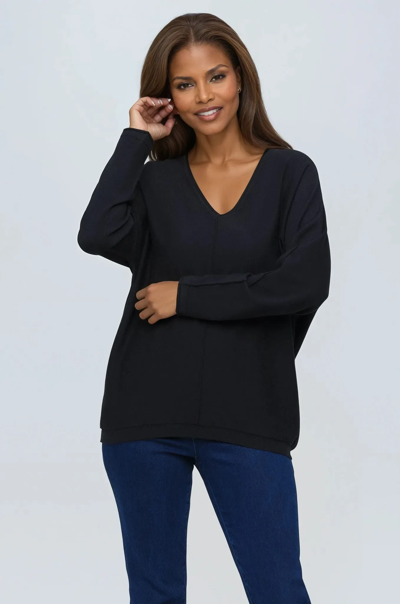 Classic V-Neck Knit Sweater sold by Blue Faithful product image thumbnail 3