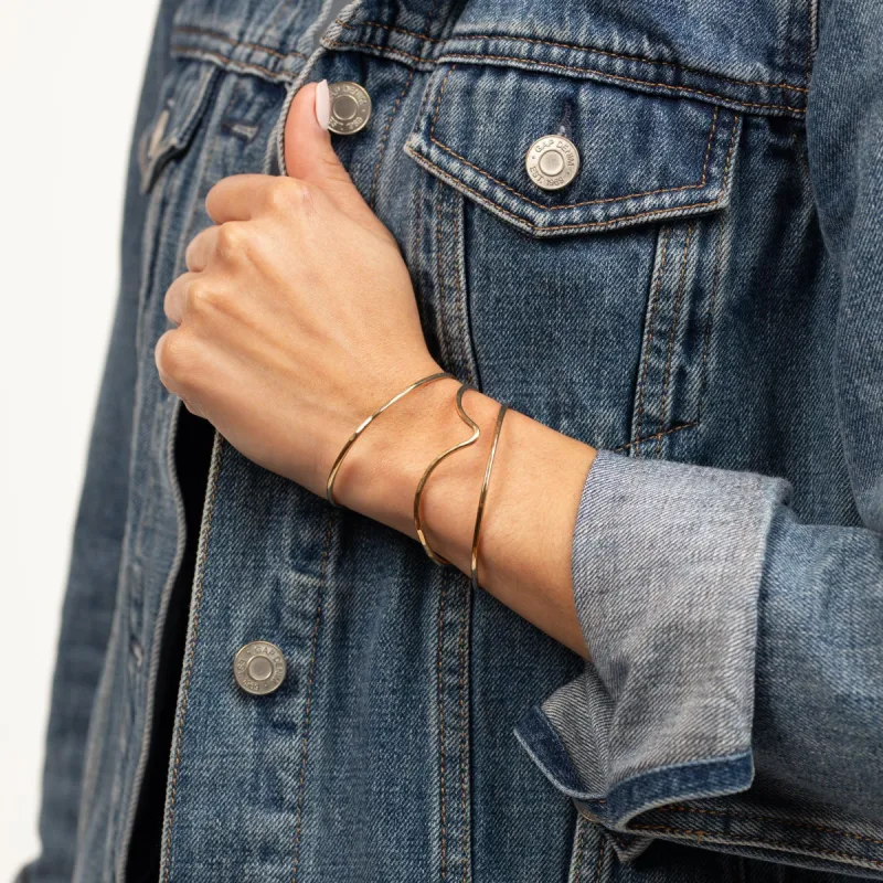 Emily Brass Bangle sold by Forai
