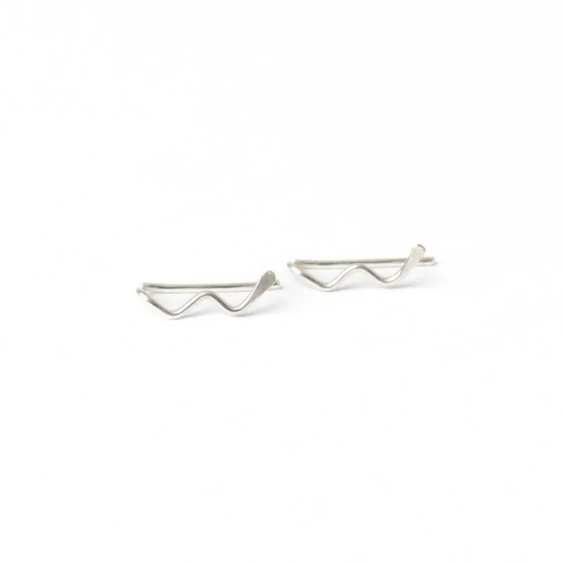 Zun Zuun Threader Earrings in Silver sold by Forai