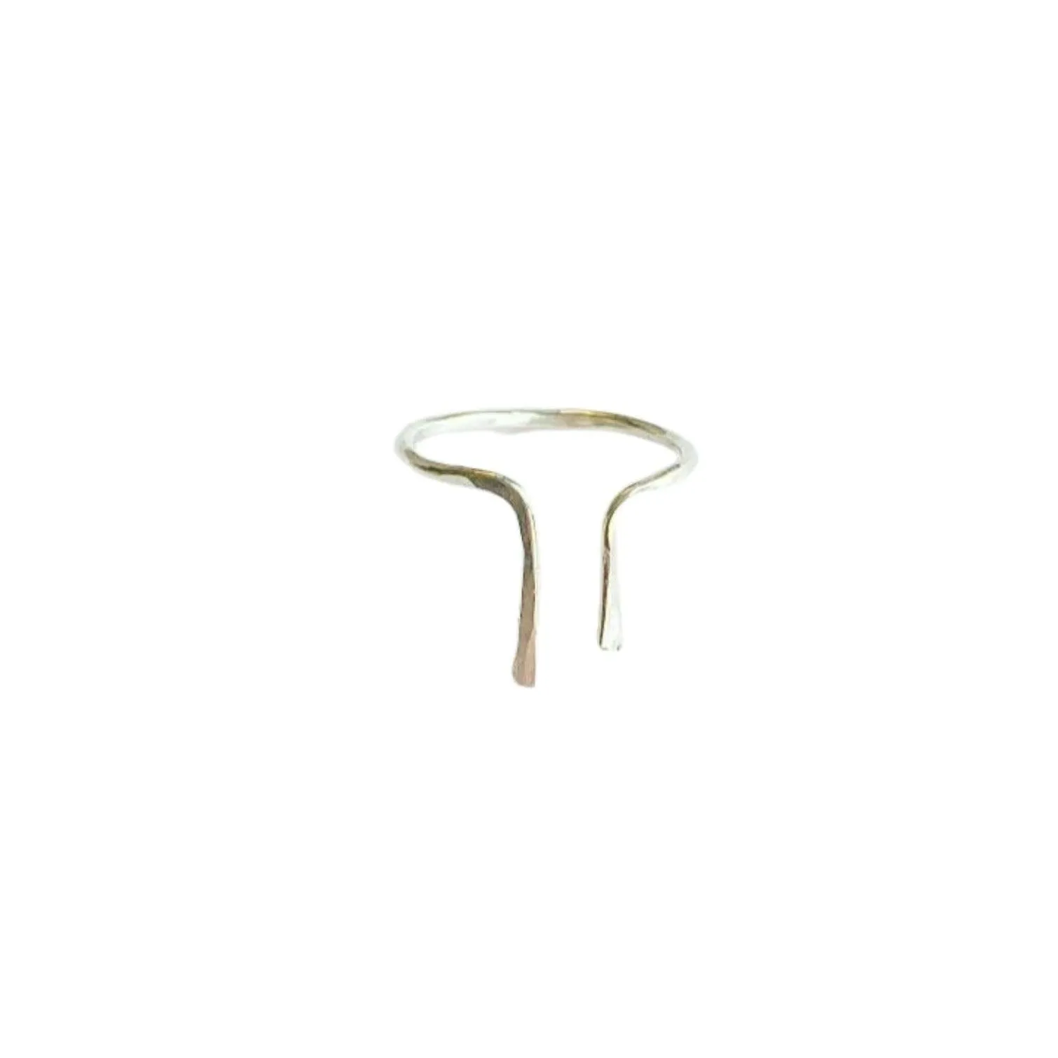 Hand-Hammered Line Ring in Sterling Silver sold by Forai product image thumbnail 2