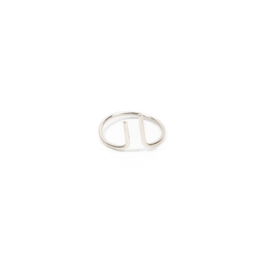 Hand-Hammered Line Ring in Sterling Silver sold by Forai