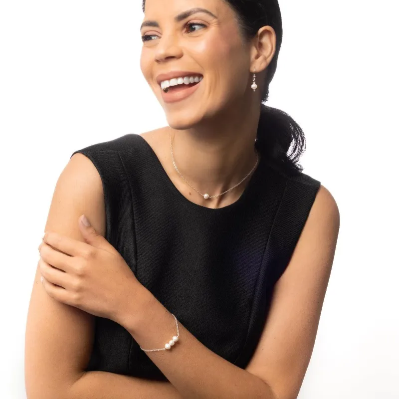 Leeda Pearl Bracelet in Silver sold by Forai