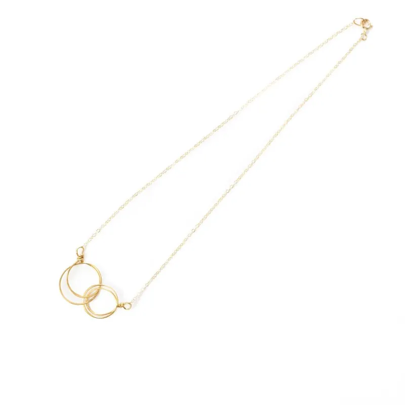 Zomi Circles of Unity Necklace in Gold sold by Forai