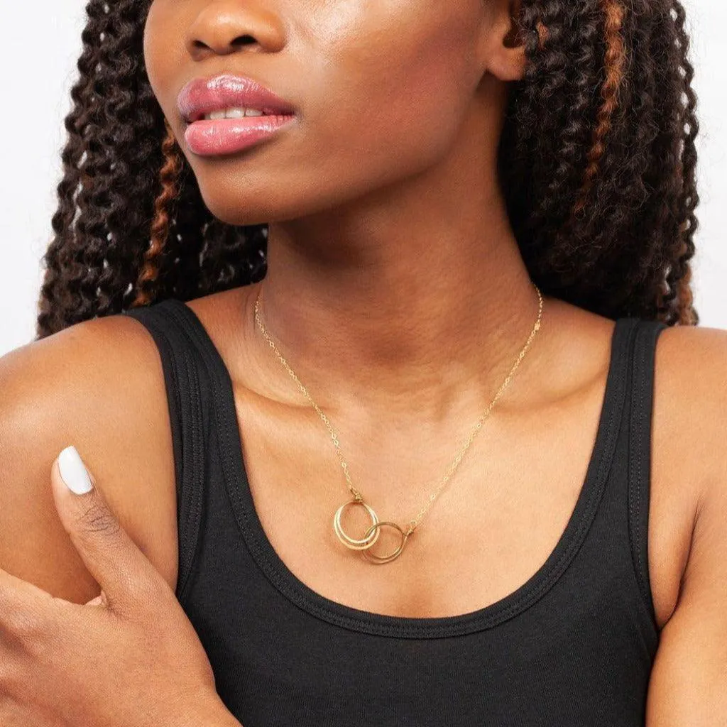 Zomi Circles of Unity Necklace in Gold sold by Forai product image thumbnail 3