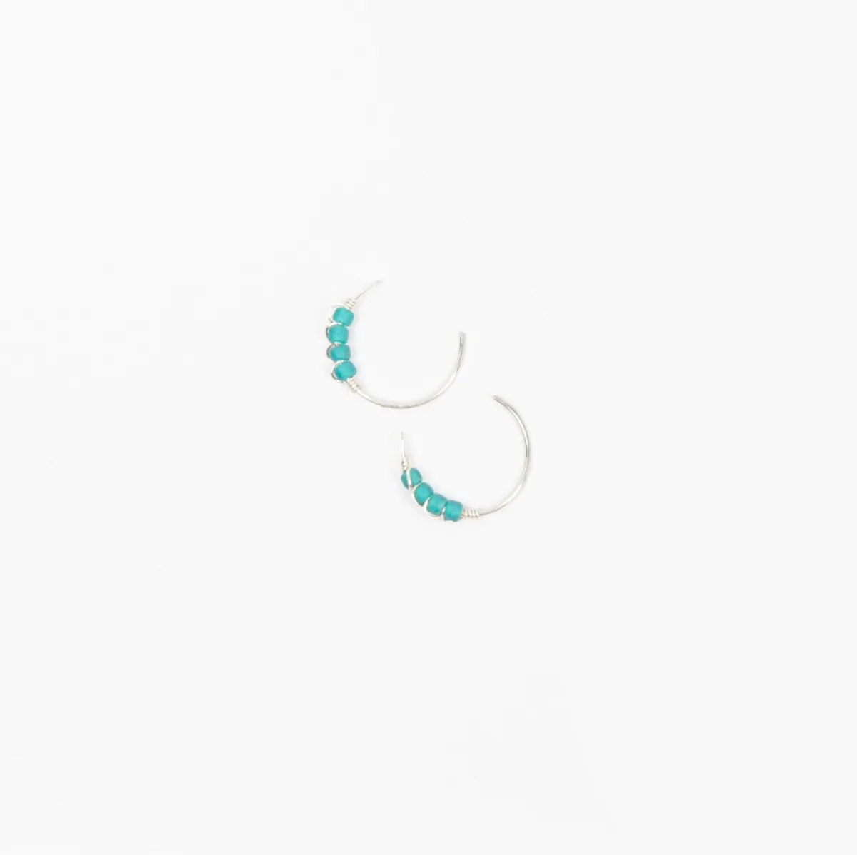 Moab Western Beaded Earrings in Sterling Silver sold by Forai product image thumbnail 2