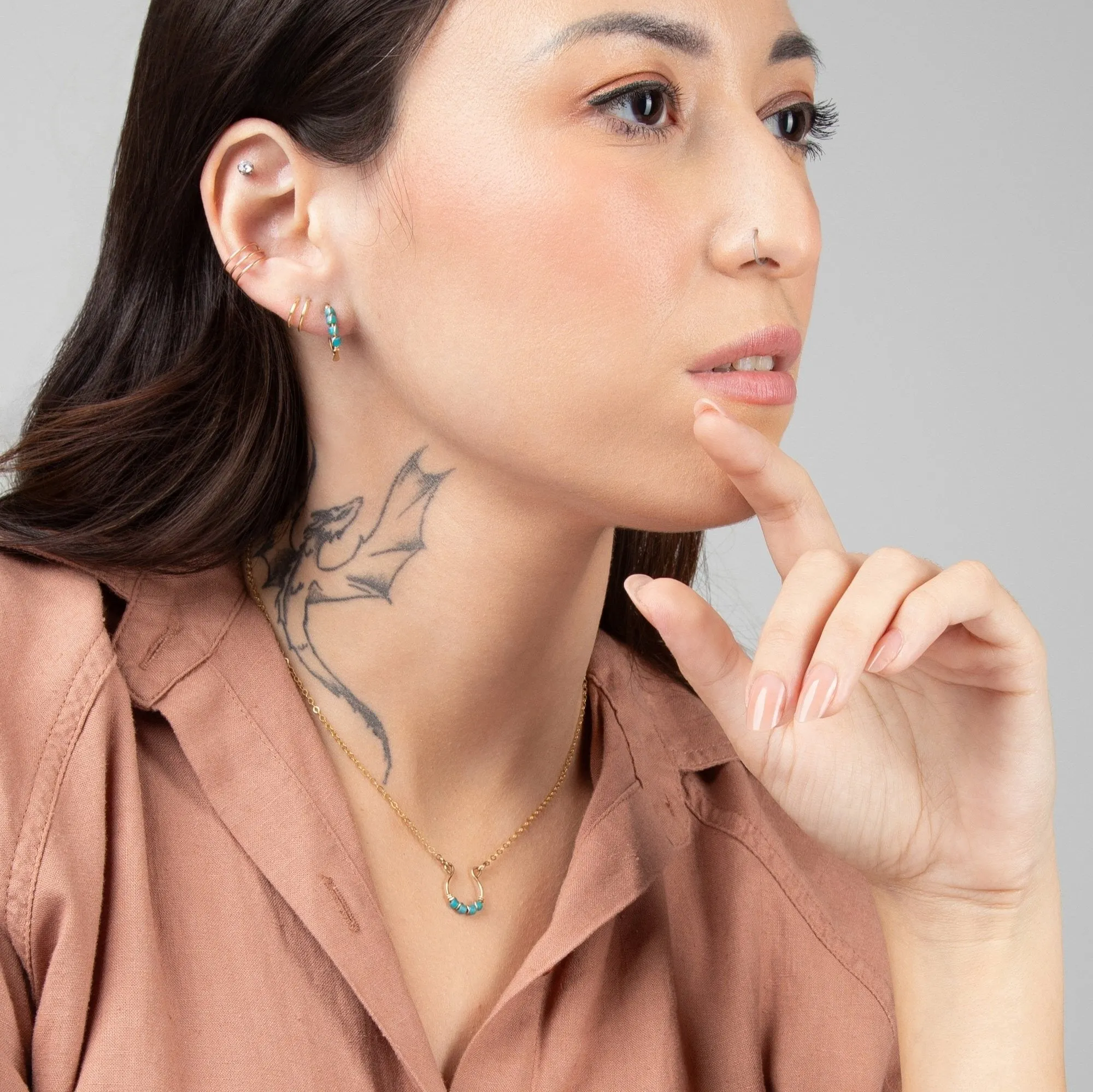 Moab Western Beaded Necklace in 14k Gold Filled sold by Forai product image thumbnail 3