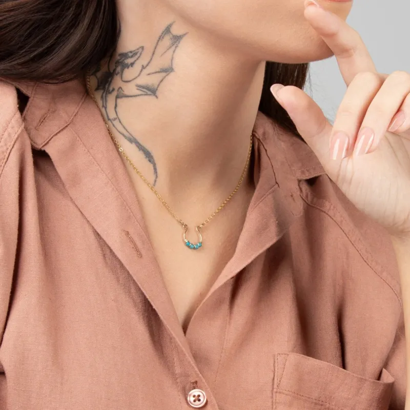 Moab Western Beaded Necklace in 14k Gold Filled sold by Forai