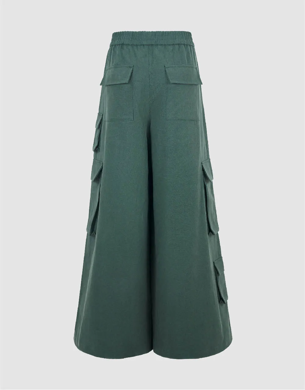Elastic Waist Wide-Leg Pants sold by Urban Revivo product image thumbnail 3