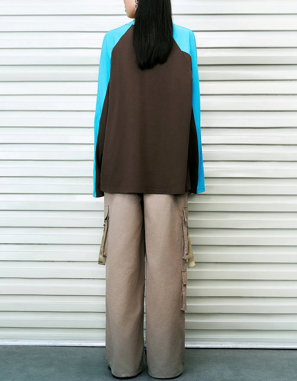 Raglan Sleeve Crew Neck Loose T-Shirt sold by Urban Revivo product image thumbnail 4